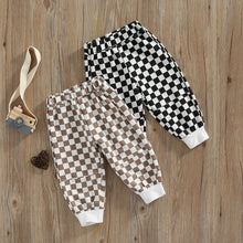 Load image into Gallery viewer, 0-5Years Kid Boy Girl Checkered Pattern Elastic Jogger Sweatpants
