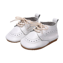 Load image into Gallery viewer, Lace Up Baby Infant First Walker Flat Anti-Slip Shoe
