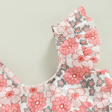 Load image into Gallery viewer, Toddler Baby Girl 2Pcs Bikini Set Flower Bison Print Flutter Sleeve Bathing Swimsuit
