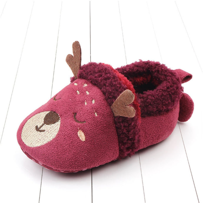 Newborn Infant Baby Shoes Anti-slip First Walker Animal Slippers