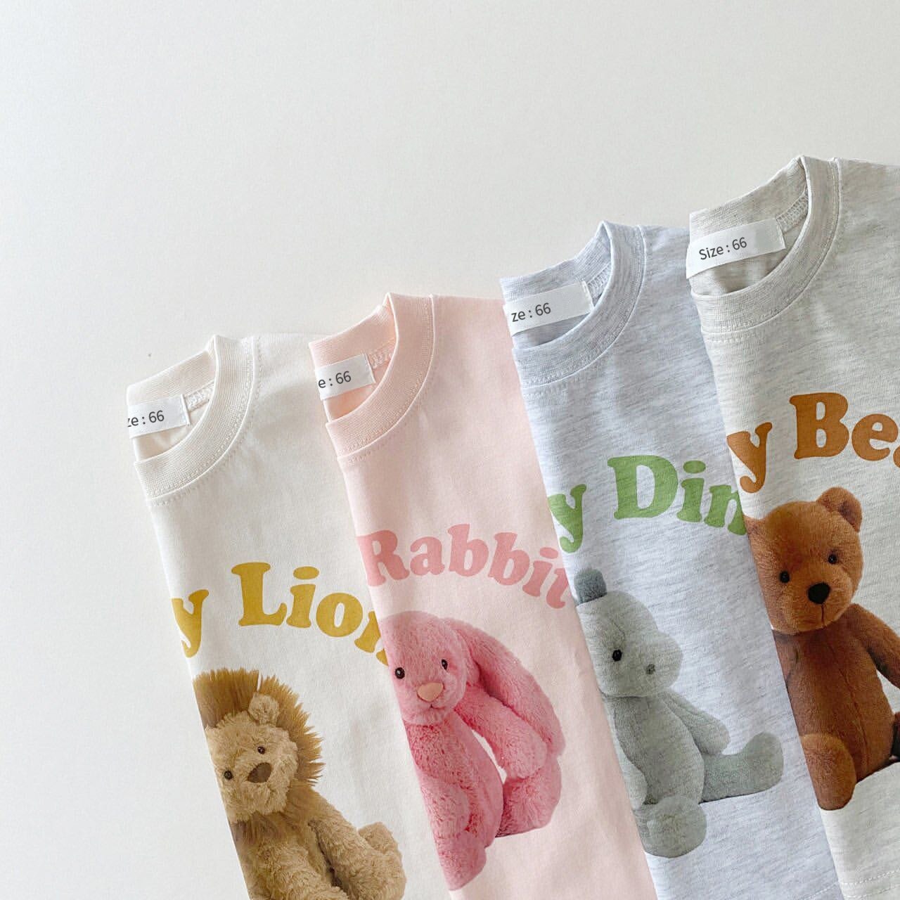 Infant Baby Boy Girl Romper Outfit Organic Cotton Lion Rabbit Dino Print Short Sleeve T shirts Bubble Romper Clothing Bodysuit