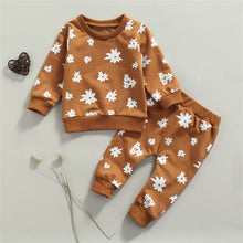 Load image into Gallery viewer, Infant Toddler Baby Girl Clothes Sets Long Sleeve Floral Tops Pants Outfit Set
