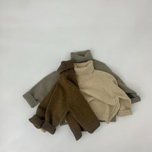 Load image into Gallery viewer, Baby Toddler Boy Girl Winter Kids Sweater Pullover Solid Turtleneck Sweater Knit Wear
