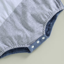 Load image into Gallery viewer, Infant Baby Boy Summer Bodysuit Short Sleeve Color Block Casual Jumpsuit Bubble Romper
