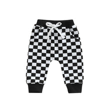 Load image into Gallery viewer, Toddler Baby Boy Girl Casual Pants Plaid Drawstring Checkered Sweatpants Joggers
