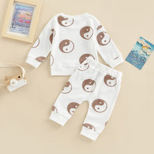 Load image into Gallery viewer, Baby Ying Yang Long Sleeve Shirt and Drawstring Pants with Pockets for Boy Girl

