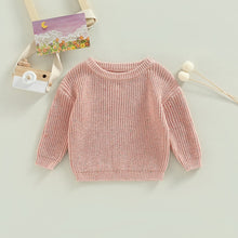 Load image into Gallery viewer, 0-6Years Baby Toddler Kid Boys Girls Knitted Sweater Speckled Long Sleeve Pullover Top
