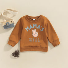 Load image into Gallery viewer, Mamas Boy Mamas Girl Toddler Kids Boys Girls Casual Long Sleeve Pullover Sweatshirts Tops
