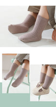 Load image into Gallery viewer, 5 pack Baby Socks Toddler Children Kids Girls Boy Cotton Stripe Solid Knitted Socks
