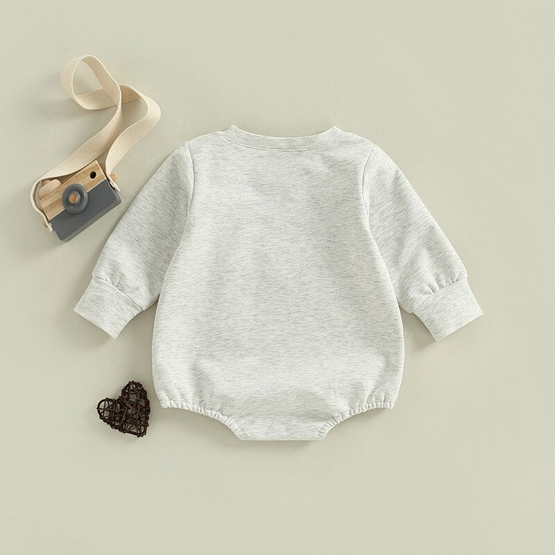 Infant Baby Boy Football Bodysuit Long Sleeve My First Football Season Jumpsuit Outfit Bubble Romper