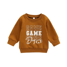 Load image into Gallery viewer, 0-3Years Infant Baby Boy Girl Casual Pullovers Long Sleeve Game Day Football Hockey Print Ribbed Cuffs Sweatshirt Top
