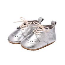 Load image into Gallery viewer, Lace Up Baby Infant First Walker Flat Anti-Slip Shoe
