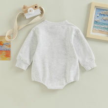 Load image into Gallery viewer, Infant Baby Boys Girls On Saturdays I Watch Soccer With Daddy Bodysuit Long Sleeve Crew Neck Jumpsuit Bubble Romper
