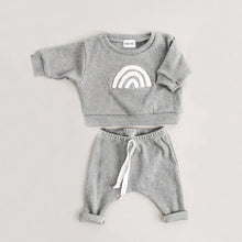 Load image into Gallery viewer, 2 Piece Neutral Newborn Baby Toddler Girl Long Sleeve Top And Pants
