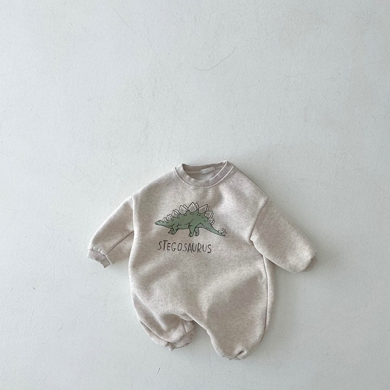 Baby Infant Girl Boy Jumpsuits Long Sleeve Dinosaur Romper