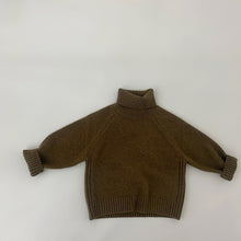 Load image into Gallery viewer, Baby Toddler Boy Girl Winter Kids Sweater Pullover Solid Turtleneck Sweater Knit Wear
