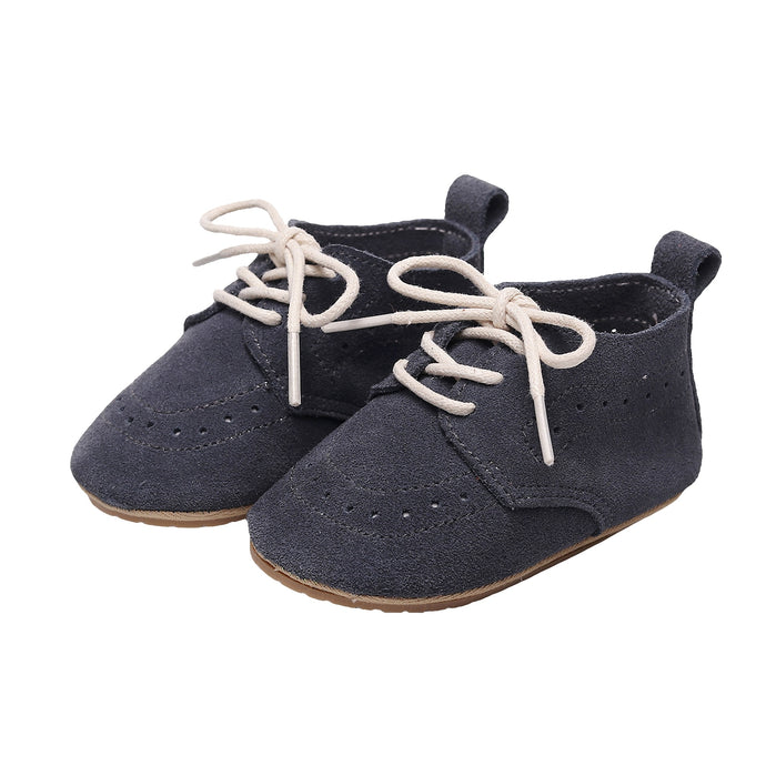 Lace Up Baby Infant First Walker Flat Anti-Slip Shoe