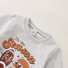 Load image into Gallery viewer, Tis the Season Toddler Baby Boys Girls Pullovers Football Season Long Sleeve Sweatshirt Top
