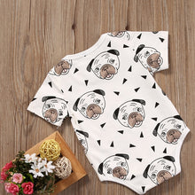 Load image into Gallery viewer, Newborn Infant Baby Boy Girl Outfits Print Animal Romper Short Sleeve Jumpsuit Clothes Puppy
