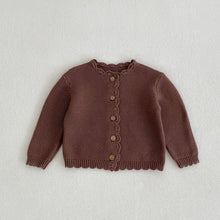 Load image into Gallery viewer, Spring Baby Girl Sweaters Knit Cardigan Button Down
