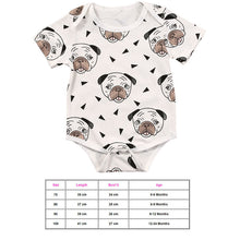 Load image into Gallery viewer, Newborn Infant Baby Boy Girl Outfits Print Animal Romper Short Sleeve Jumpsuit Clothes Puppy
