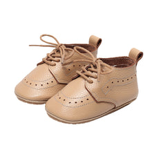 Load image into Gallery viewer, Lace Up Baby Infant First Walker Flat Anti-Slip Shoe
