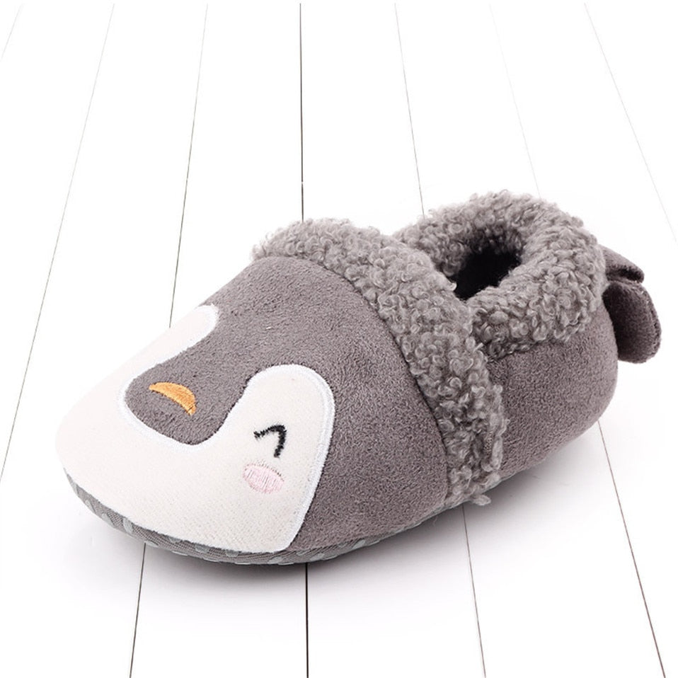 Newborn Infant Baby Shoes Anti-slip First Walker Animal Slippers