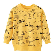Load image into Gallery viewer, 2-7Y Toddler Kids Sweatshirts Clothes Autumn Tops Rainbow Panda Car Pineapple Styles
