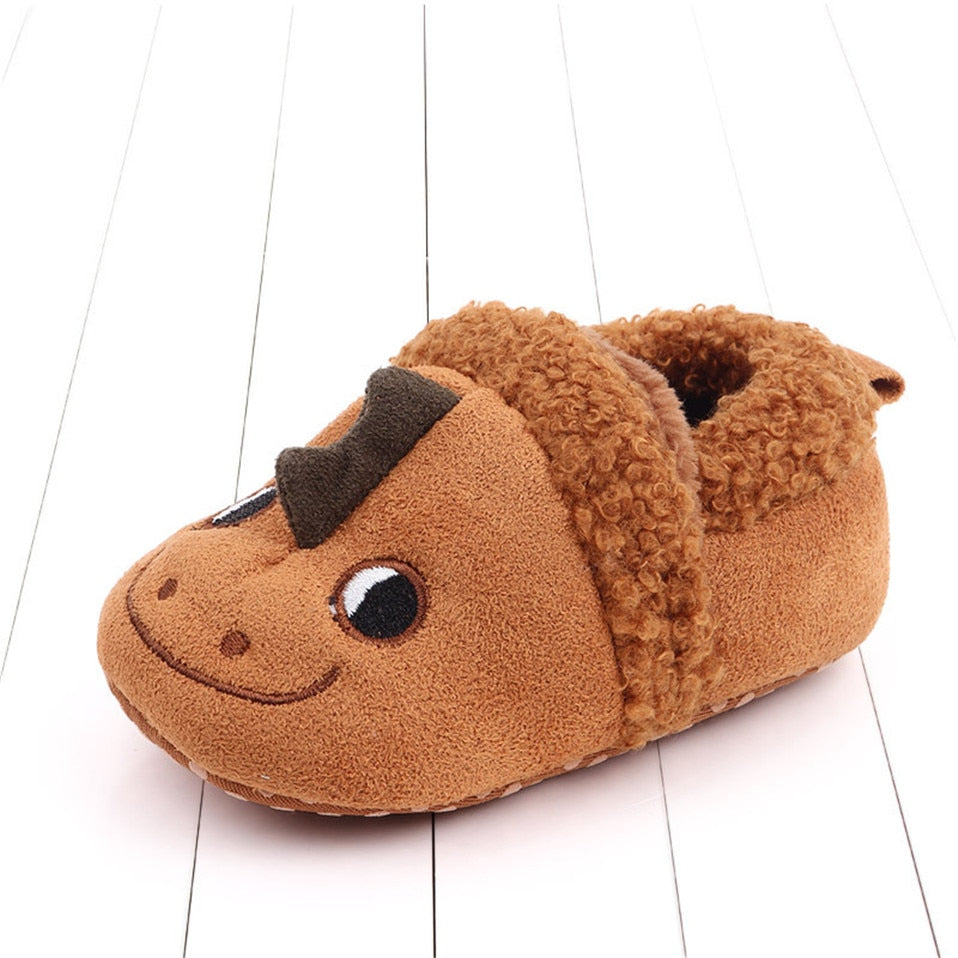 Newborn Infant Baby Shoes Anti-slip First Walker Animal Slippers