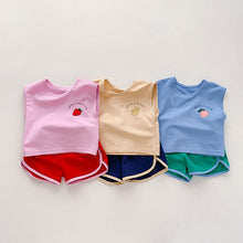 Load image into Gallery viewer, Summer Baby Toddler Girls Boys Tank Tops And Track Shorts Outfit
