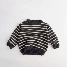 Load image into Gallery viewer, Baby Toddler Boy Girl Kids Knit Sweaters Striped Vintage Style Top
