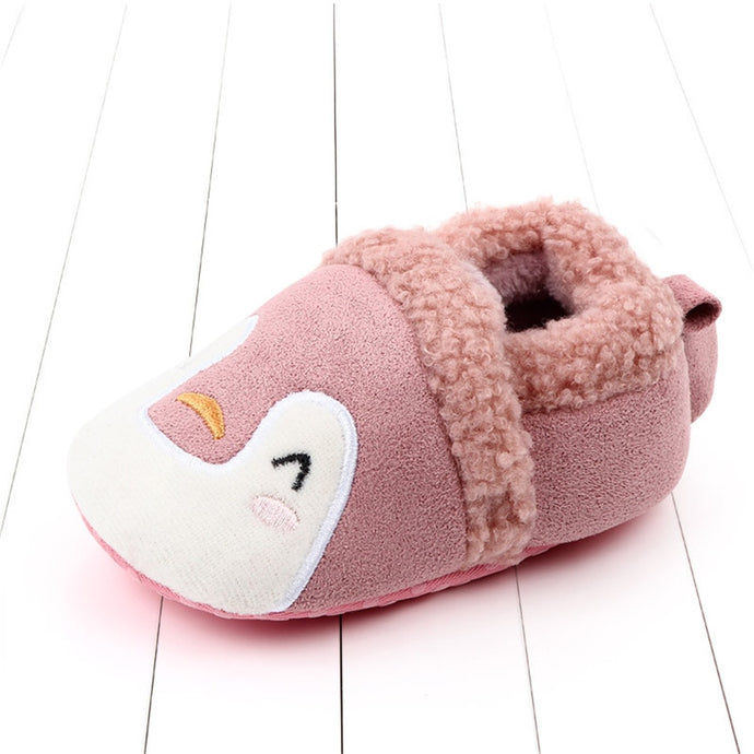 Newborn Infant Baby Shoes Anti-slip First Walker Animal Slippers