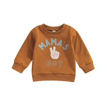 Load image into Gallery viewer, Mamas Boy Mamas Girl Toddler Kids Boys Girls Casual Long Sleeve Pullover Sweatshirts Tops
