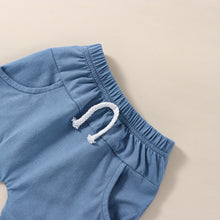 Load image into Gallery viewer, Toddler Boys 2Pcs Summer Outfit Sets Color Block Tank Top and Solid Drawstring Shorts
