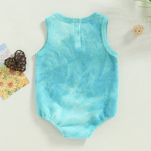Load image into Gallery viewer, Toddler Baby Boys Girl Summer Bodysuit Tie-dye Print  Waffle Romper
