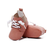 Load image into Gallery viewer, Baby Boy Girl Infants Soft-Soled Leather First Walker Anti-Slip Lace-up Retro Shoe
