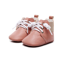 Load image into Gallery viewer, Baby Boy Girl Infants Soft-Soled Leather First Walker Anti-Slip Lace-up Retro Shoe
