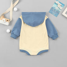 Load image into Gallery viewer, Adorable Newborn Infant Baby Boy Autumn Long Sleeve Hooded Romper With Pocket
