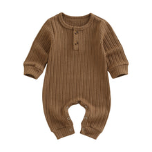Load image into Gallery viewer, Infant Baby Girl Boy Autumn Romper Long Sleeve Solid O-Neck Jumpsuit

