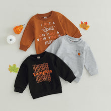 Load image into Gallery viewer, Kids Baby Toddler Boy Girl Halloween Top Letter Print Long Sleeve Pullovers Autumn
