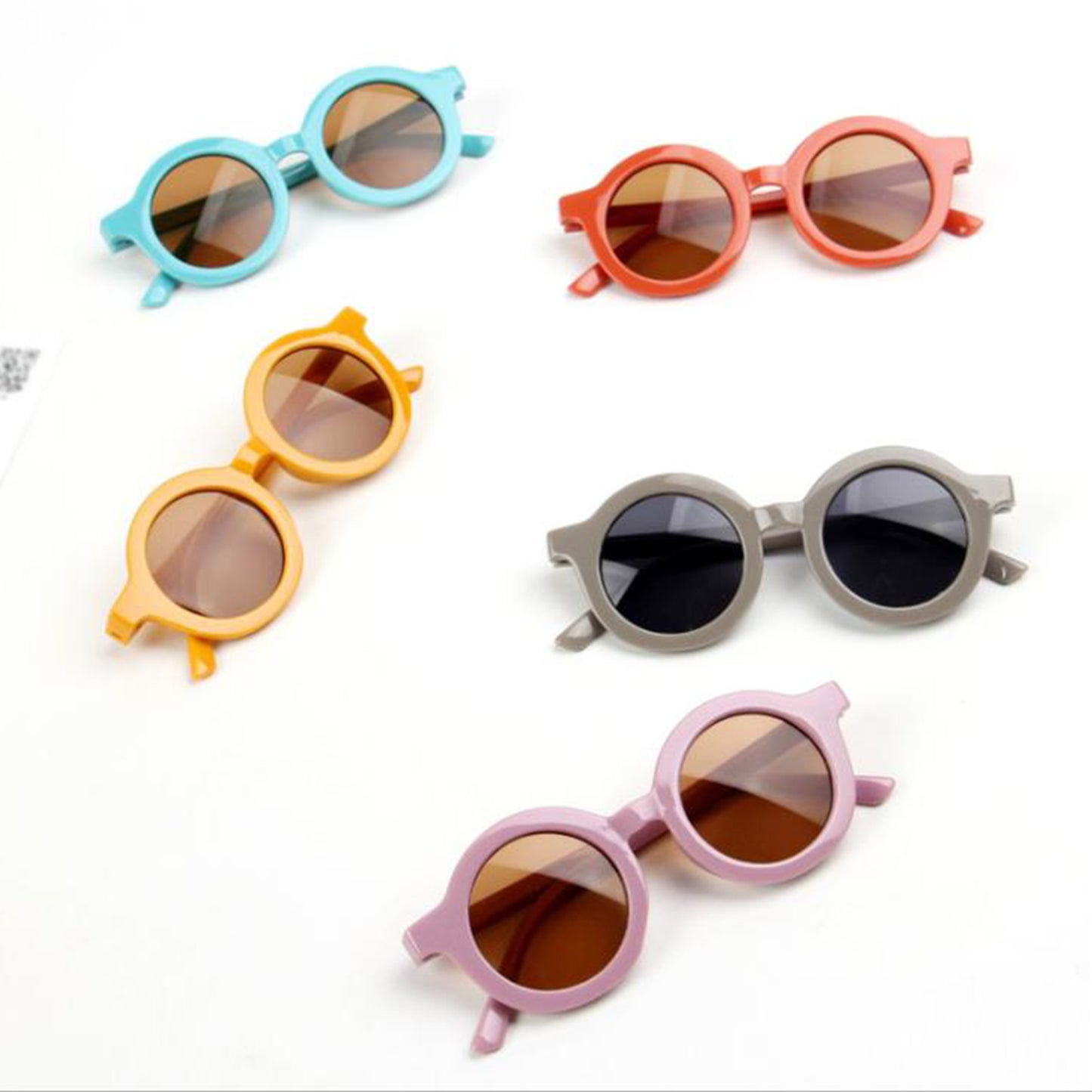 Retro Round Baby Kids Boys Girls Anti-UV Sunglasses Sunnies