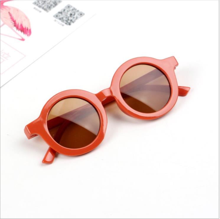 Retro Round Baby Kids Boys Girls Anti-UV Sunglasses Sunnies