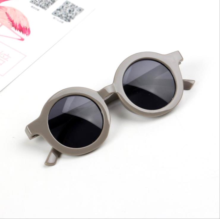 Retro Round Baby Kids Boys Girls Anti-UV Sunglasses Sunnies