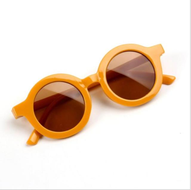 Retro Round Baby Kids Boys Girls Anti-UV Sunglasses Sunnies