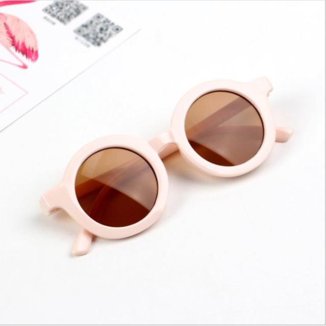 Retro Round Baby Kids Boys Girls Anti-UV Sunglasses Sunnies