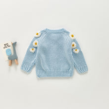 Load image into Gallery viewer, Knitted Daisy Infant Baby Girl Sweater Cardigan Top
