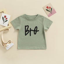 Load image into Gallery viewer, Bro and Sis Printed Toddler Boy Girl Short Sleeve Matching Top

